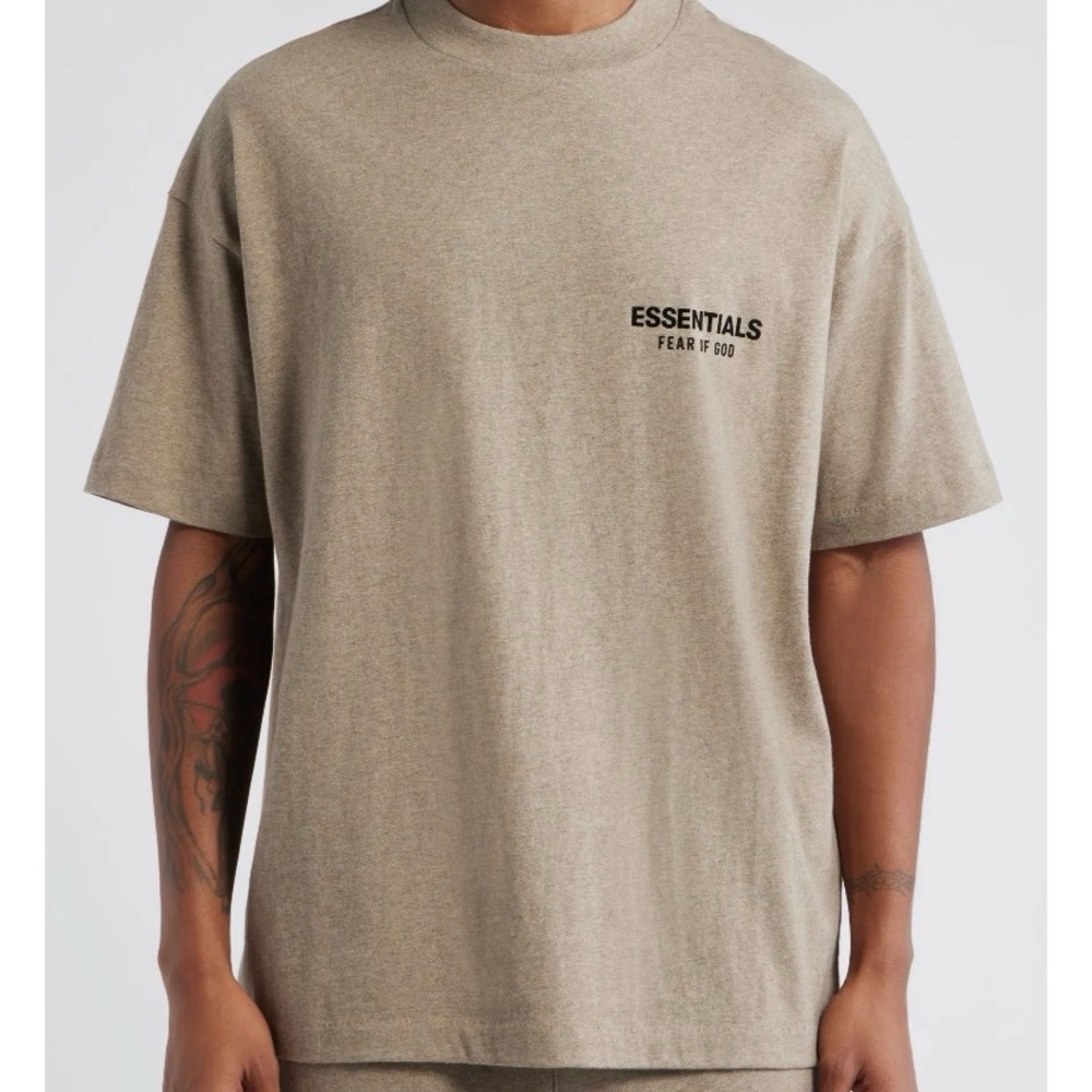 Essentials Fear Of God Classic Fit Cotton Graphic T-Shirt